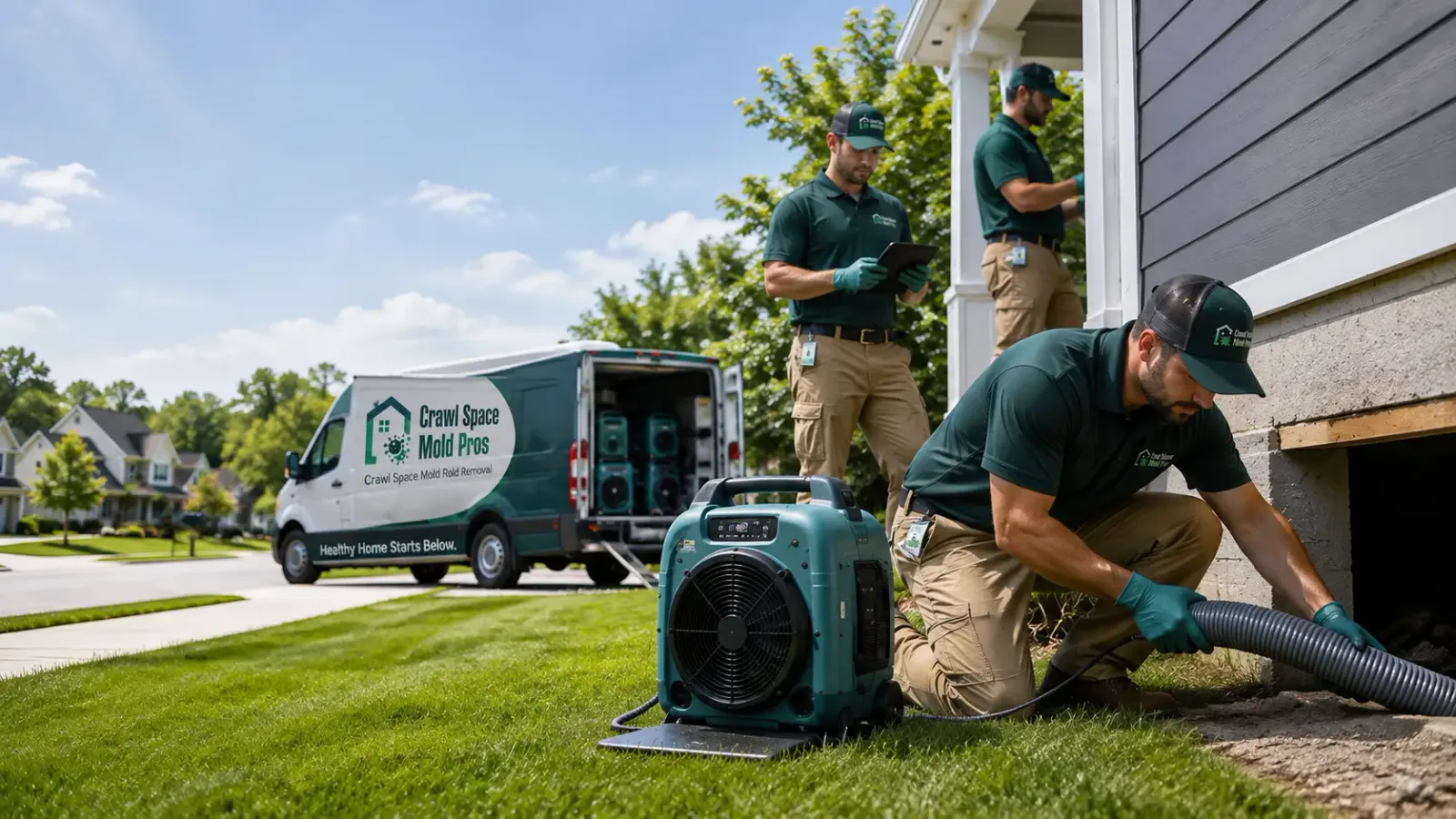 Crawl Space Mold Removal in Berkley, MA